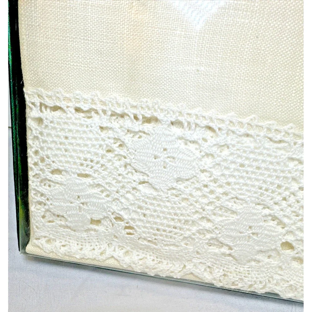 Vintage Irish Cabin Pure Irish Linen Tablecloth 48